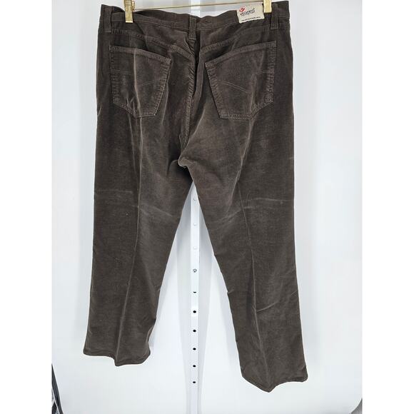 Vitamina Women's Corduroy Button Closer Pockets Mid Rise Belt Loop Pant Size 52 - Picture 4 of 5